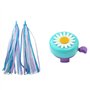 AISHEMI Sonnette de guidon de vélo pour enfants avec ruban à gland pour filles et garçons