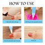Stylos Correcteurs de Vernis à Ongles (x3) avec 9 Pointes de Rechange Outil de Manucure pour Effacer les Bavures de Vernis