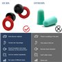 4 tailles Quiet Bouchons d'oreille XS/S/M/L, Faible réduction du bruit 25-32db, Bouchons Doreilles Anti Bruit, Protections audit