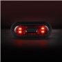 Riloer Casque de Moto Veilleuse Bande de Cyclisme Signal de sécurité Voyant d'avertissement Universel Casque de Moto Feu arrière