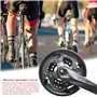 ZHENA Couvercle de Pignon de Vélo + 4X Vis de Fixation, Protecteur de Manivelle Vélo Chaîne Roue Garde pour 42T 44T Vélo