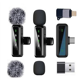 Microphone de Lavalier sans fil pour iPhone