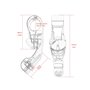 HDBUBALUS Piquets de fixation réglables pour autoroute Harley Electra Road King Street Glide 1 1/4" 32 mm