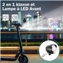 2 en 1 klaxon et Lampe à LED Avant pour Vélo E-Scooter Eclairage