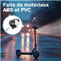 Phare de Vélo Electrique 12V 24V 36V 48V, 2 en 1 klaxon et Lampe à LED Avant pour Vélo E-Scooter Eclairage