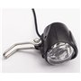 Phare de Vélo Electrique 12V 24V 36V 48V, 2 en 1 klaxon et Lampe à LED Avant pour Vélo E-Scooter Eclairage