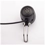 Phare de Vélo Electrique 12V 24V 36V 48V, 2 en 1 klaxon et Lampe à LED Avant pour Vélo E-Scooter Eclairage