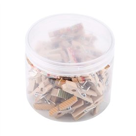 50pcs Pinces à Clips avec Pinces en Bois punaises punaises punaises pour Tableaux en liège Notes sur Les œuvres d'art