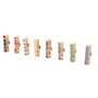50pcs Pinces à Clips avec Pinces en Bois punaises punaises punaises pour Tableaux en liège Notes sur Les œuvres d'art