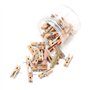 50pcs Pinces à Clips avec Pinces en Bois punaises punaises punaises pour Tableaux en liège Notes sur Les œuvres d'art