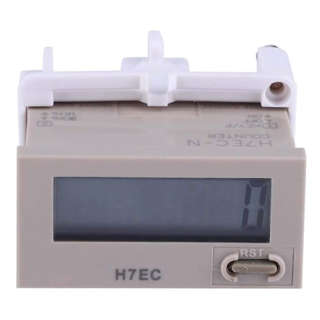 H7EC-N sans tension d'entrée LED Compteur numérique Compteur Compteur électrique numérique Affichage LCD à 8 chiffres 0-99999999