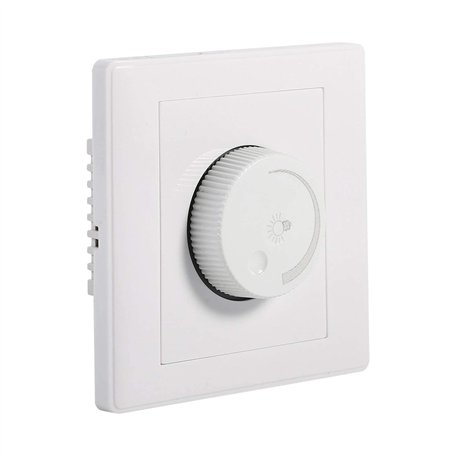 Lampe à Bouton Rotatif Fixée au Mur Variateur de Luminosité Réglable Panneau de Contrôleur de Luminosité Variateur de Lumière