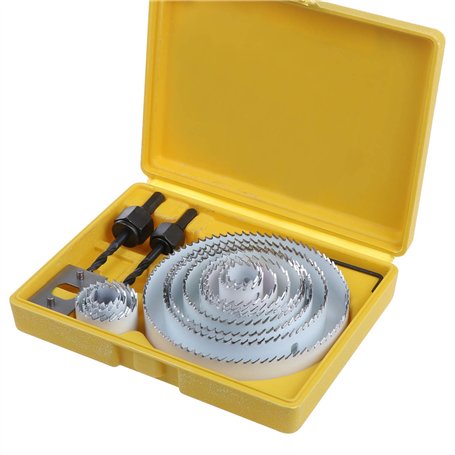 WiMas 17 Pièces Scie Cloche Scie Trépan Coffret