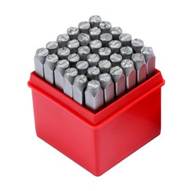 WiMas 36PCS poinçons en métal avec chiffres et lettres
