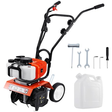 Samger Moteur de Cultivateur 52cc Motobineuse Thermique 2 Temps Motoculteur Essence 1.65KW