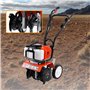Samger Moteur de Cultivateur 52cc Motobineuse Thermique 2 Temps Motoculteur Essence 1.65KW, Largeur de Travail 28cm, Profondeur 