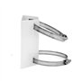 WiTi Universel Verticale Montage sur Poteau pour caméra de sécurité, Support en métal Solide Support d'angle avec des Boucles, C