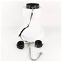 1 Set collier en cuir PU noir pour exercices de yoga avec crochet