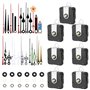 WIYETY Lot de 7 mouvements pour horloge murale : mouvement silencieux