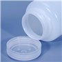 WIYETY Lot de 4 bouteilles en plastique à large goulot - 500 ml - Bouteilles cylindriques pour essai chimique - Translucides - S