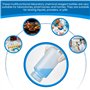 WIYETY Lot de 4 bouteilles en plastique à large goulot - 500 ml - Bouteilles cylindriques pour essai chimique - Translucides - S