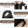 Tasse à mélanger automatique 380 ml Tasse à café à mélangeur automatique : tasse mélangeur magnétique automatique avec couvercle