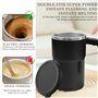 Tasse à mélanger automatique 380 ml Tasse à café à mélangeur automatique : tasse mélangeur magnétique automatique avec couvercle