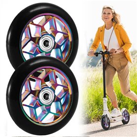 LEKEFETO Lot de 2 roues de trottinette Stunt 110 mm avec roulement ABEC-9