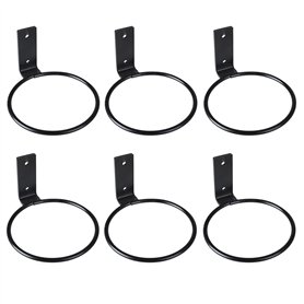 WIVAYE Lot de 6 anneaux de support mural pour pot de fleurs en métal de 15