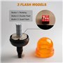 Hooma 60 LED Gyrophare Led Tracteur Agricole 12V 24V Orange 3 Modes de Flash Etanche Gyrophare Led Couleur Ambre Pour Tracteurs,