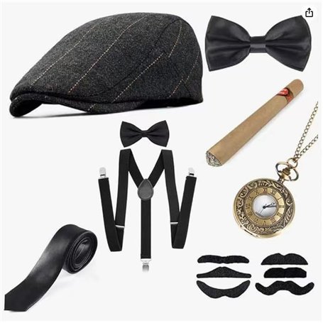 Ensemble d'accessoires de costume des années 20