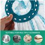 4 pièces Rechange Clean Twist Disc Mop Compatible avec Leifheit Serpillière,Balai Serpillère Microfibre Compatible avec Leifheit