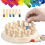 OFKPO Jeux de Mémoire en Bois, Échecs de Mémoire pour Enfant Jeu de Réflexion Jouets Educatifs pour Enfants et Adultes de l'éduc