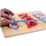 OFKPO Chaussure à Lacer en Bois Apprendre à Attacher des Lacets, Jouets Educatifs pour Enfants Précoces