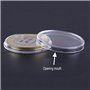 OFKPO 100 pcs 30 mm Monnaie Rangement Boîte, Capsules de Pièce de Collection