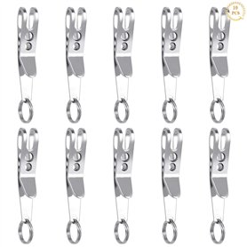 Iyowei 10PCS Porte Clé Clip