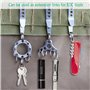 Iyowei 10PCS Porte Clé Clip, Porte-Clés Pince pour Ceinture Mousqueton Ceinture Porte-Clés Sangle Tactique avec Porte Clé Mousqu