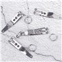 Iyowei 10PCS Porte Clé Clip, Porte-Clés Pince pour Ceinture Mousqueton Ceinture Porte-Clés Sangle Tactique avec Porte Clé Mousqu