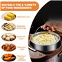 Panier à Vapeur, 304 Acier Inoxydable Panier Vapeur, Réutilisable Casserole Vapeur, Insert pour Cuisson à Vapeur avec Poignée Re