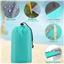 Serviette de Plage Anti Sable avec 4 Clous F