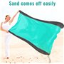 Tapis de Plage Imperméable 250 x 200cm, Natte de Plage, Couverture de Plage Grande, Serviette de Plage Anti Sable avec 4 Clous F