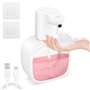 VFANDV 500ml Distributeur Savon Mousse USB Rechargeable Distributeur Savon Automatique