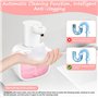 VFANDV 500ml Distributeur Savon Mousse USB Rechargeable Distributeur Savon Automatique, IPX5 étanche sans Contact Savon avec USB