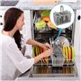VFANDV Panier à Couverts, Porte-Couverts pour Lave-Vaisselle, pour Lave-Vaisselle 99673-8729, C00257140, C00386607 Gris