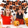 NEERIX Décoration d'Halloween, tourbillons à suspendre, guirlandes effrayantes, spirales et bannières pour fêtes d'horreur épiqu