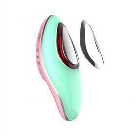 DOCOCO Brosse de nettoyage du visage électrique en silicone IPX6 étanche avec EMS