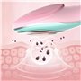 DOCOCO Brosse de nettoyage du visage électrique en silicone IPX6 étanche avec EMS, 6 vitesses réglables pour un nettoyage en pro