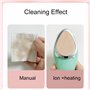 DOCOCO Brosse de nettoyage du visage électrique en silicone IPX6 étanche avec EMS, 6 vitesses réglables pour un nettoyage en pro