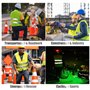 YSWOVUO Gilet Jaune Adulte, 8 PCS Gilet Jaune Voiture, Gilet Fluorescent de Sécurité Haute Visibilité à 360 °, Gilet Haute Visib