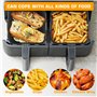 2 Pièces Moule Silicone Air Fryer, Compatibles avec Ninja Max Dual Zone AF300EU AF400EU AF451EU et Autres Friteuse à Air 7,6-10 